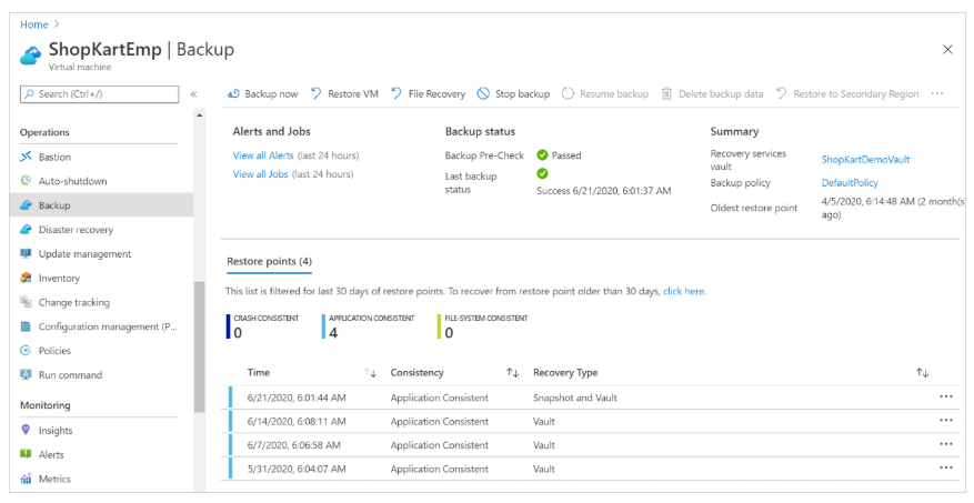 azure backup